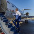 President William Ruto boards a plane