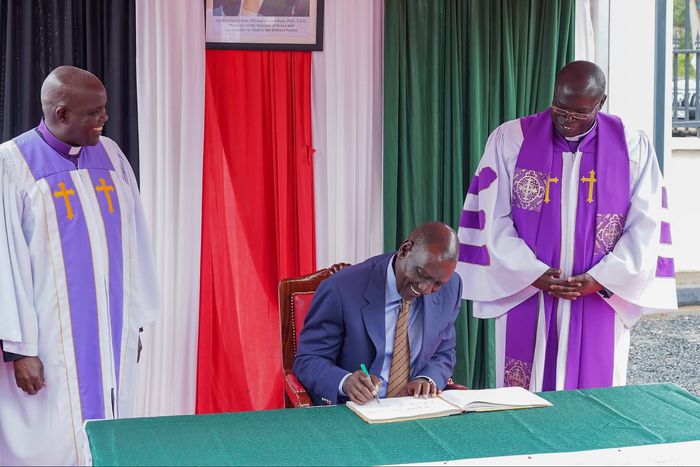 President William Ruto attends a church service at Karen AGC Church, April 19, 2026