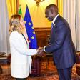 President William Ruto shakes hands with Italian Prime Minister Giorgia Meloni in a past engagement