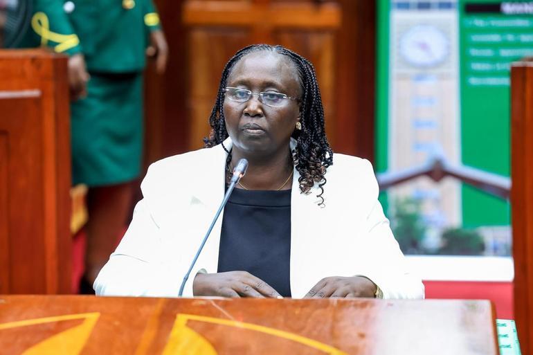 Gender, Culture and Children Services Cabinet Secretary Hanna Cheptumo
