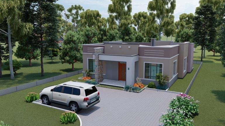 Hidden Roof Designs use a raised parapet wall around the perimeter of the building, the actual roof system - whether mono-pitched, gabled, or flat - to completely concealed from ground-level elevation view (Image: Files)