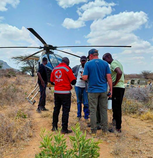 Kenya Red Cross emergency response teams are part of a multi-agency operation working at the scene of the crash in Samburu (Image: Files)
