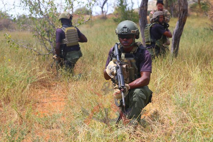 Members of the Rapid Response Unit during a training session
