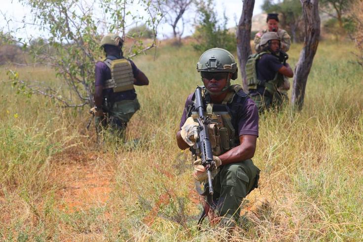 Members of the Rapid Response Unit during a training session