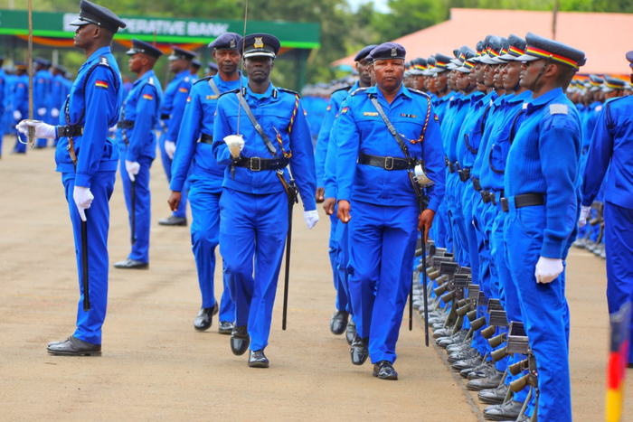 Police recruits pass out parade in Kiganjo