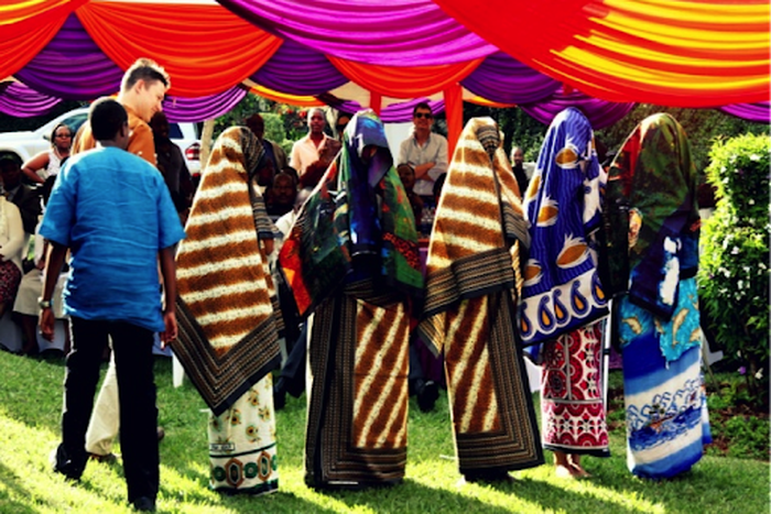 A photo of a traditional wedding ceremony