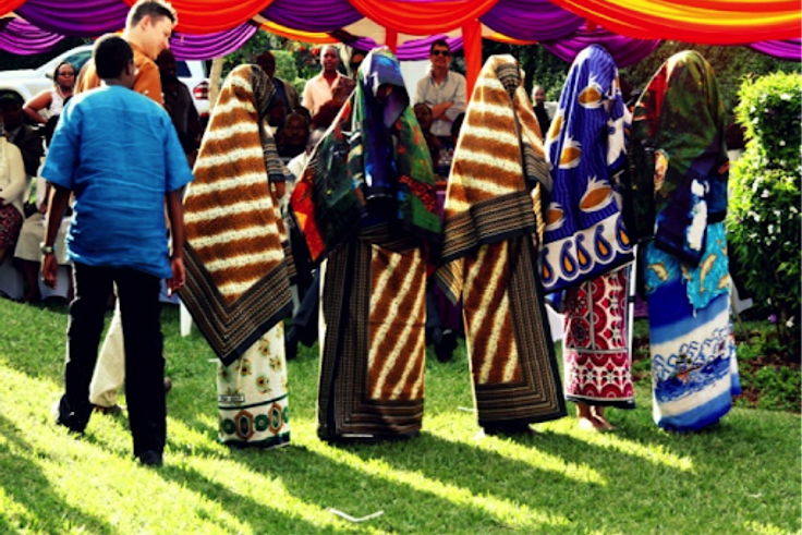 A photo of a traditional wedding ceremony
