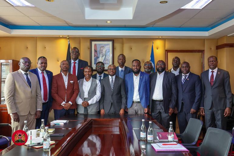 PS Raymond Omollo meeting with the Association of Event Organisers and key sector players