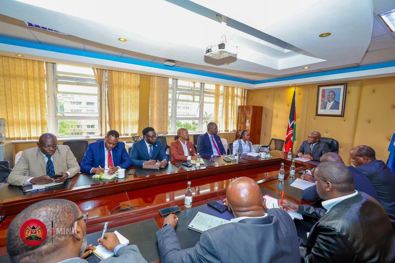 PS Raymond Omollo meeting with the Association of Event Organisers and key sector players