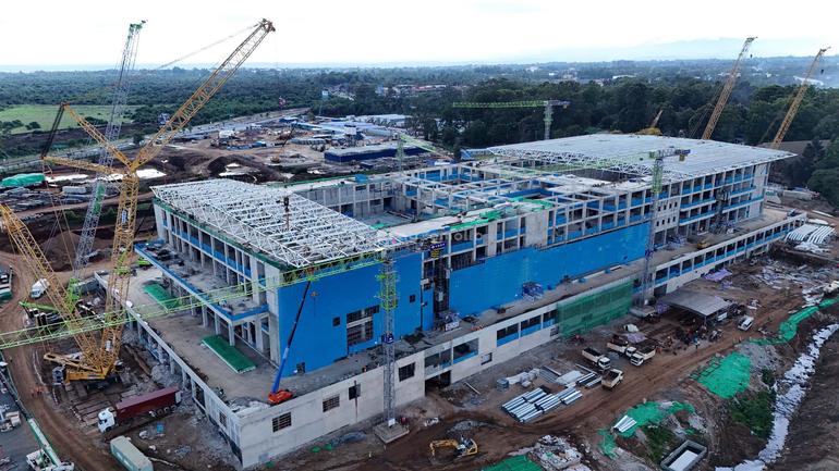 Ongoing construction of the Bomas International Convention Complex (BICC)