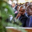 Deputy President Kithure Kindiki and former Meru Governor Kiraitu Murungi during the requim mass of Murungi's daughter Anita