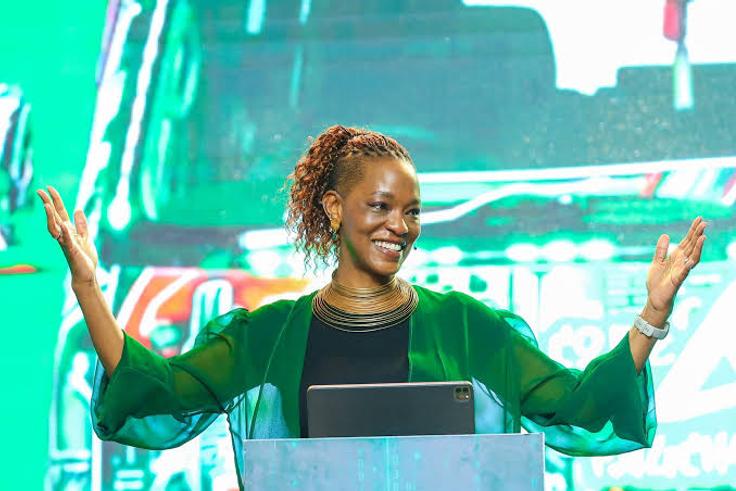 Outgoing Safaricom Chief of Financial Services Esther Masese Waititu