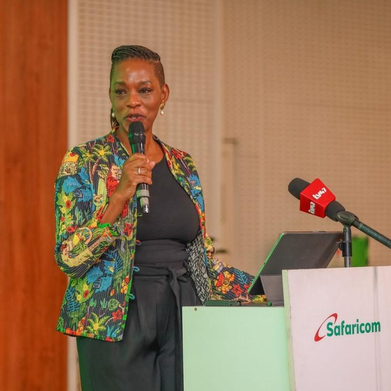 Outgoing Safaricom Chief Financial Services Officer Esther Masese Waititu