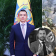 Photo collage of Ecuadorian President Daniel Noboa and the site of a helicopter crash in Kenya which claimed the life of  Ecuador’s intelligence chief Michele Sensi-Contugi (Image: File)