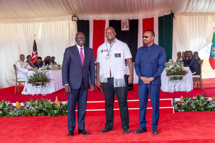 Ruto, Abiy Ahmed Honour Grandpa Records Founder Yusuf Noah on Mashujaa Day