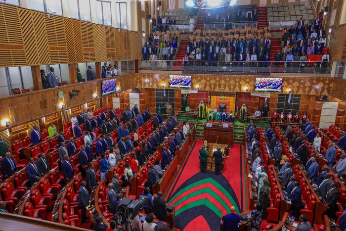 President William Ruto during the State of the Nation Address in Parliament