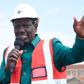 President William Ruto inspecting an affordable housing project