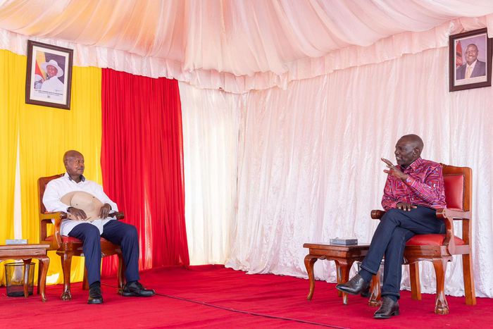 William Ruto and his Ugandan counterpart on March 21, 2026