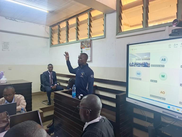 A witness in court during Albert Ojwang's murder trial
