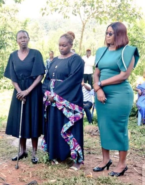 An undated image of Senator Boni Khalwale's three wives at an event in Kakamega County (Image: Files)