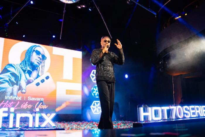 Savara introducing the HOT Like You Song on stage