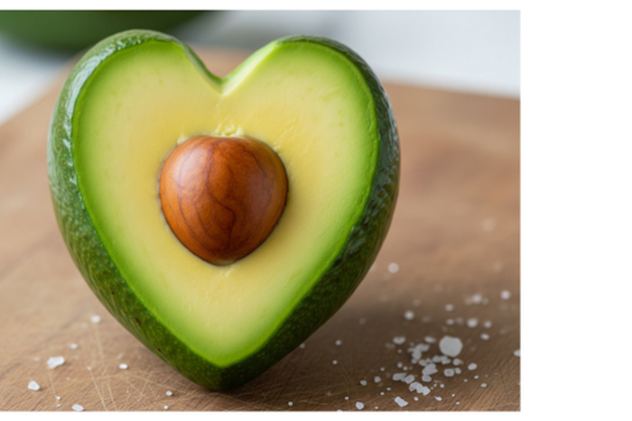 An AI-generated image of an avocado