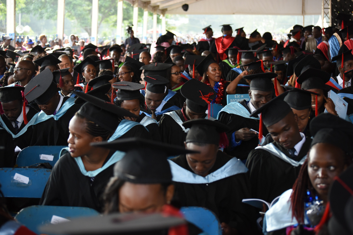 A past graduation ceremony at the University of Nairobi (UoN). (Image: UoN)