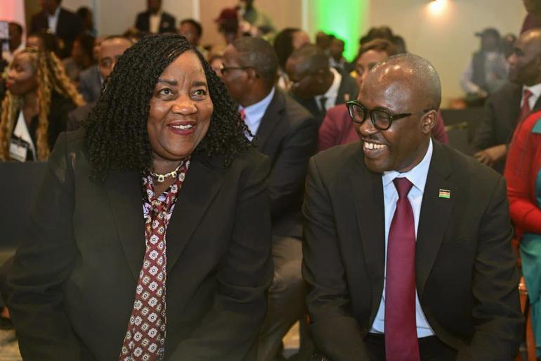 Ida Odinga follows proceedings during the signing of a Joint Declaration of Intent by the Government of Kenya, the United Nations in Kenya and Equity Group Holdings (Image: Files)