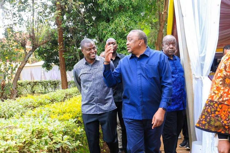 Uhuru Keyatta, Ndindi Nyoro and Fred Mating'i