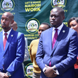 Geoffrey Mosiria with Nairobi Governor Johnson Sakaja