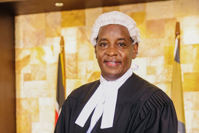 Linus Kaikai dons the advocate's gown and wig after admission to the Bar as an advocate of the High Court of Kenya