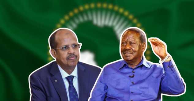 AUC Chairperson candidates Mahmoud Ali Youssouf and Raila Odinga