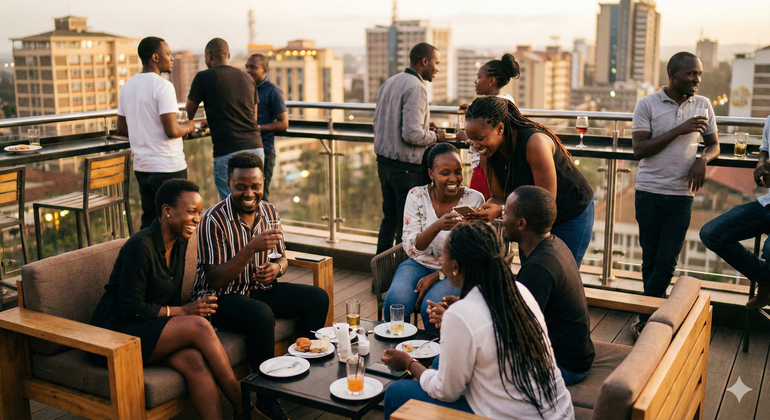 An image depicting young people hanging out