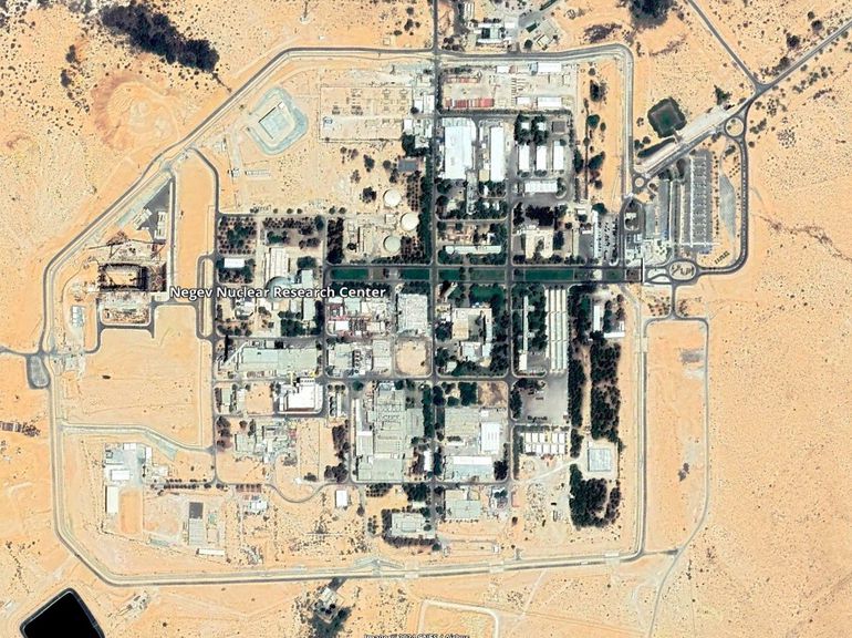 Satellite images of the Negev Nuclear Base in Israel