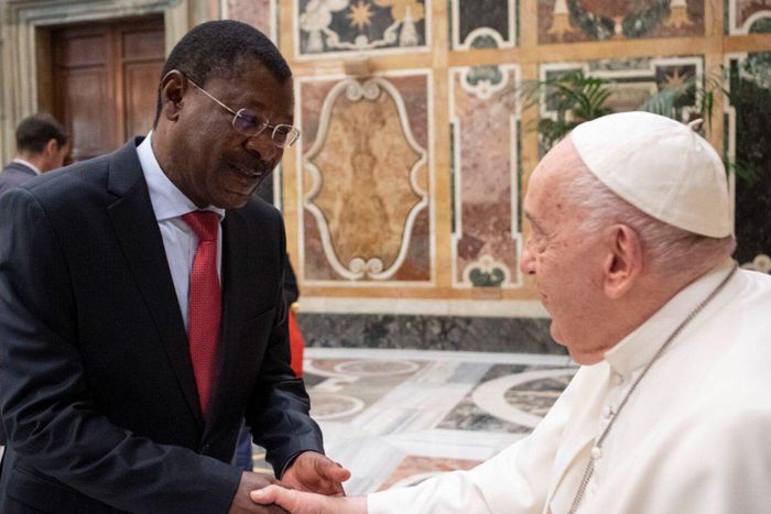 Moses Wetangula meets Pope Francis at the Vatican on Monday 26, 2024