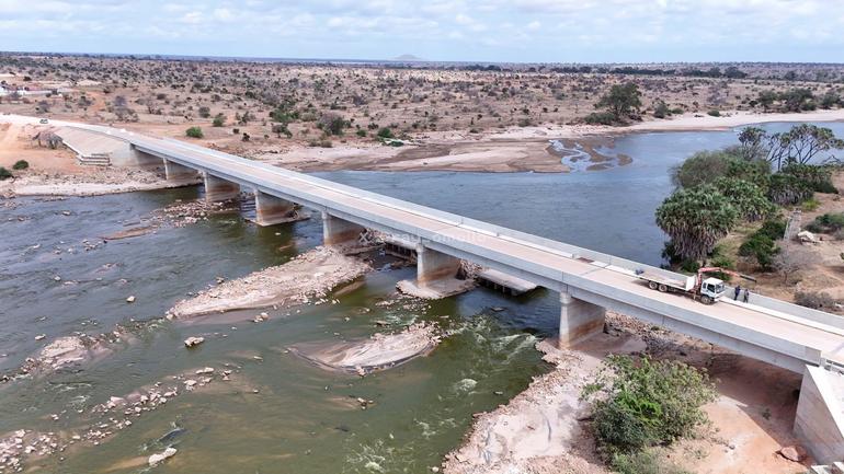 The Galana–Kulalu Bridge has been completed, providing a vital link between Kilifi and Tana River counties and strengthening access to the Galana–Kulalu Food Security Project (Image: Files)