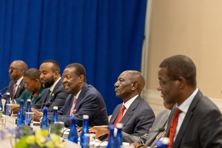 President William Ruto and the Kenyan delegation at UNGA in New York