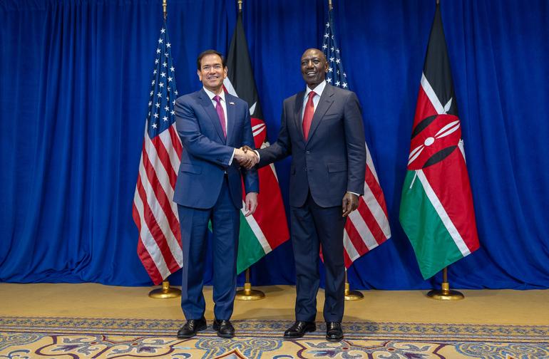 President William Ruto and Marco Rubio