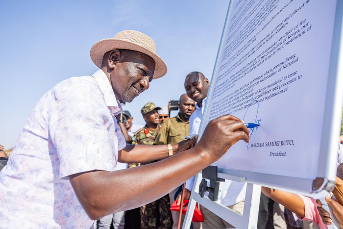 President William Ruto when he abolished extra-vetting and ethnic profiling in ID issuance for Northern Kenya.