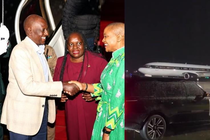 President Ruto Lands in Zimbabwe on Private Jet Ahead of COMESA Summit