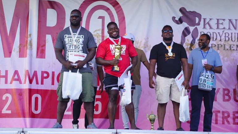 Strength winners parade during the 2025 edition of the Mr. 001 competition in Mombasa on 12-13 December (Image: Facebook)