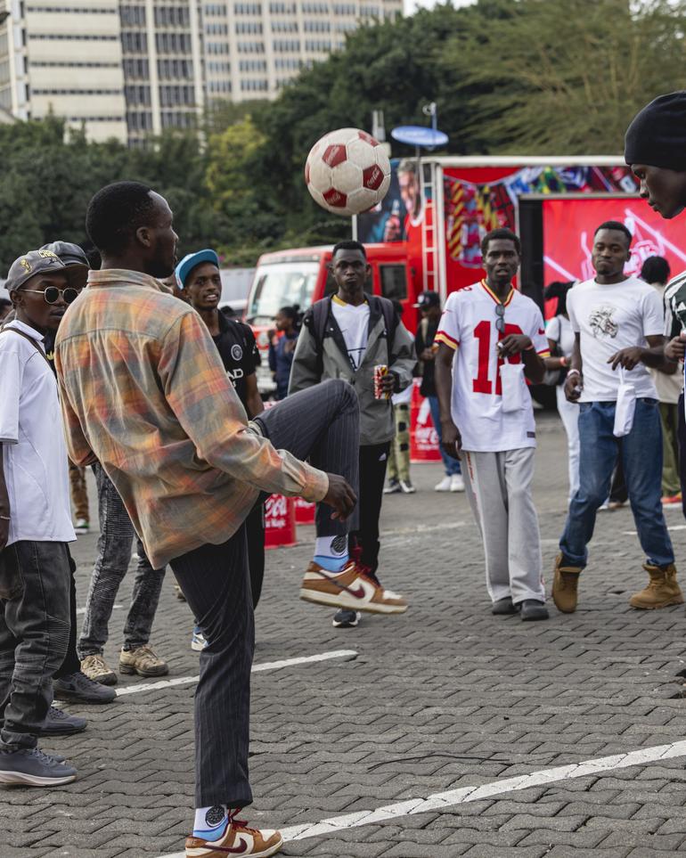 Coca-Cola sherehe ya finali watch party at the KICC