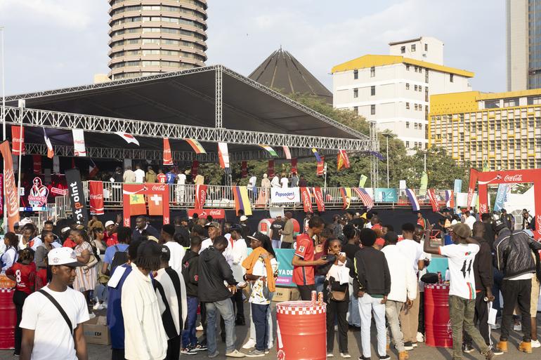 Coca-Cola sherehe ya finali watch party at the KICC