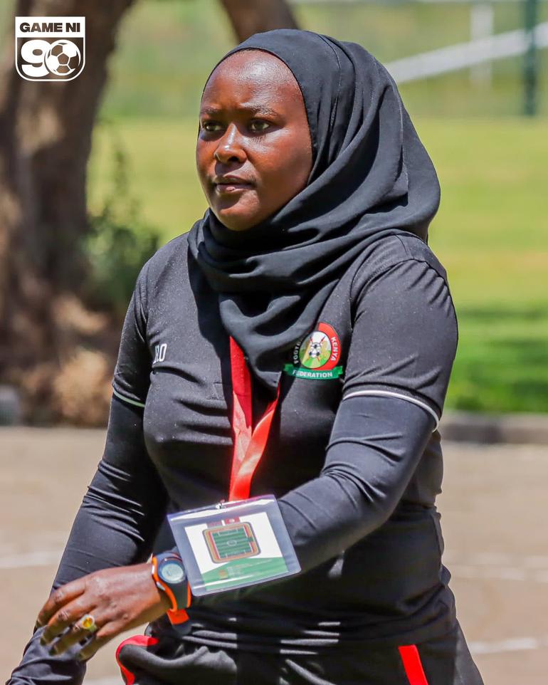 Beldine Odemba is also the coach of Kenyan Women's Premier League (KWPL) club Kenya Police Bullets and school team Highway Academy (Image: Files)