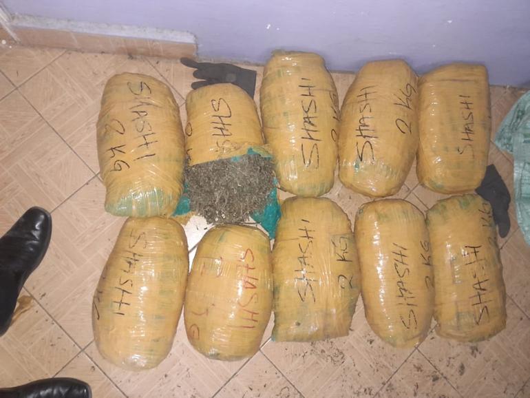 some of the bhang seized by the DCI.(Image: DCI)