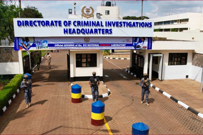 Directorate of Criminal Investigations (DCI) headquarters along Kiambu Road