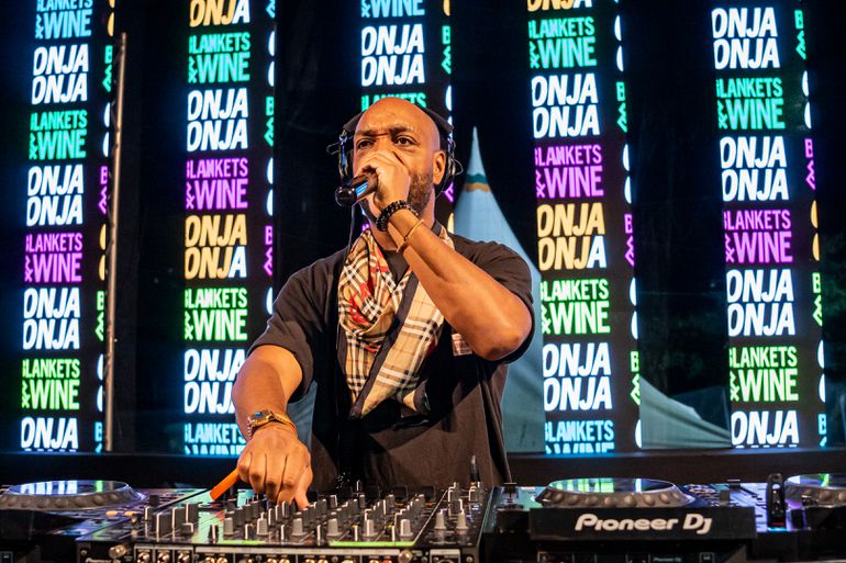 Donae’o performing at Onja Onja stage