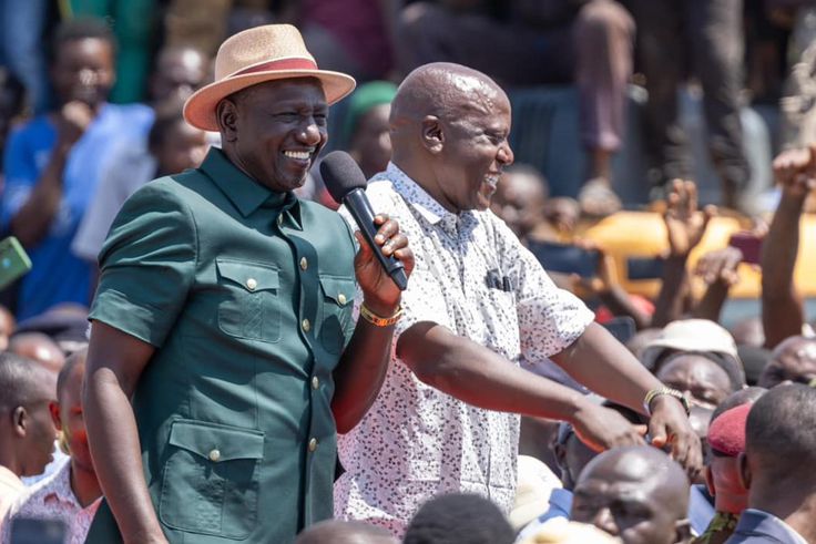 President William Ruto during his visit to Vihiga County