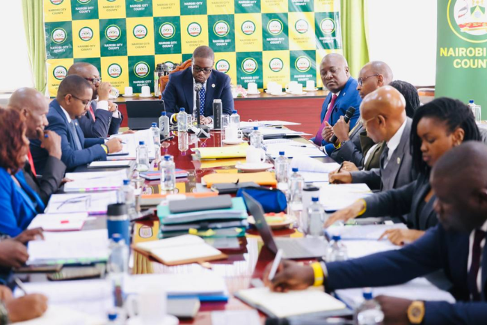 Nairobi Governor Johnson Sakaja chairing a past Cabinet meeting. (Image: Sakaja Arthur Johnson)
