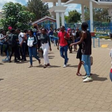 Students outside Kenyatta University gate